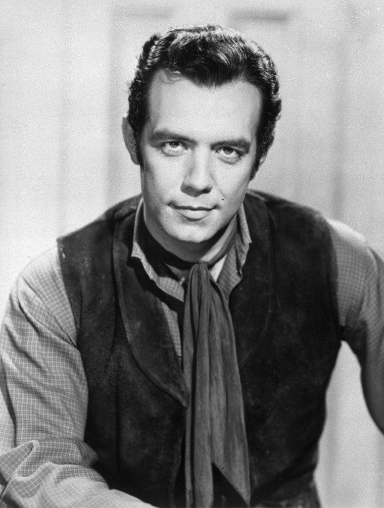 This 1959 picture provided by NBC shows actor Pernell Roberts from the \"Bonanza\" television show. Roberts, the ruggedly handsome actor who shocked Hollywood by leaving TV's \"Bonanza\" at the height of its popularity, then found fame again years later on \"Trapper John, M.D.,\" has died. He was 81. Roberts, the last surviving member of the classic Western's cast, died of cancer Sunday, Jan. 24, 2010 at his Malibu home, his wife Eleanor Criswell told the Los Angeles Times. (AP Photo/NBC) NO SALES